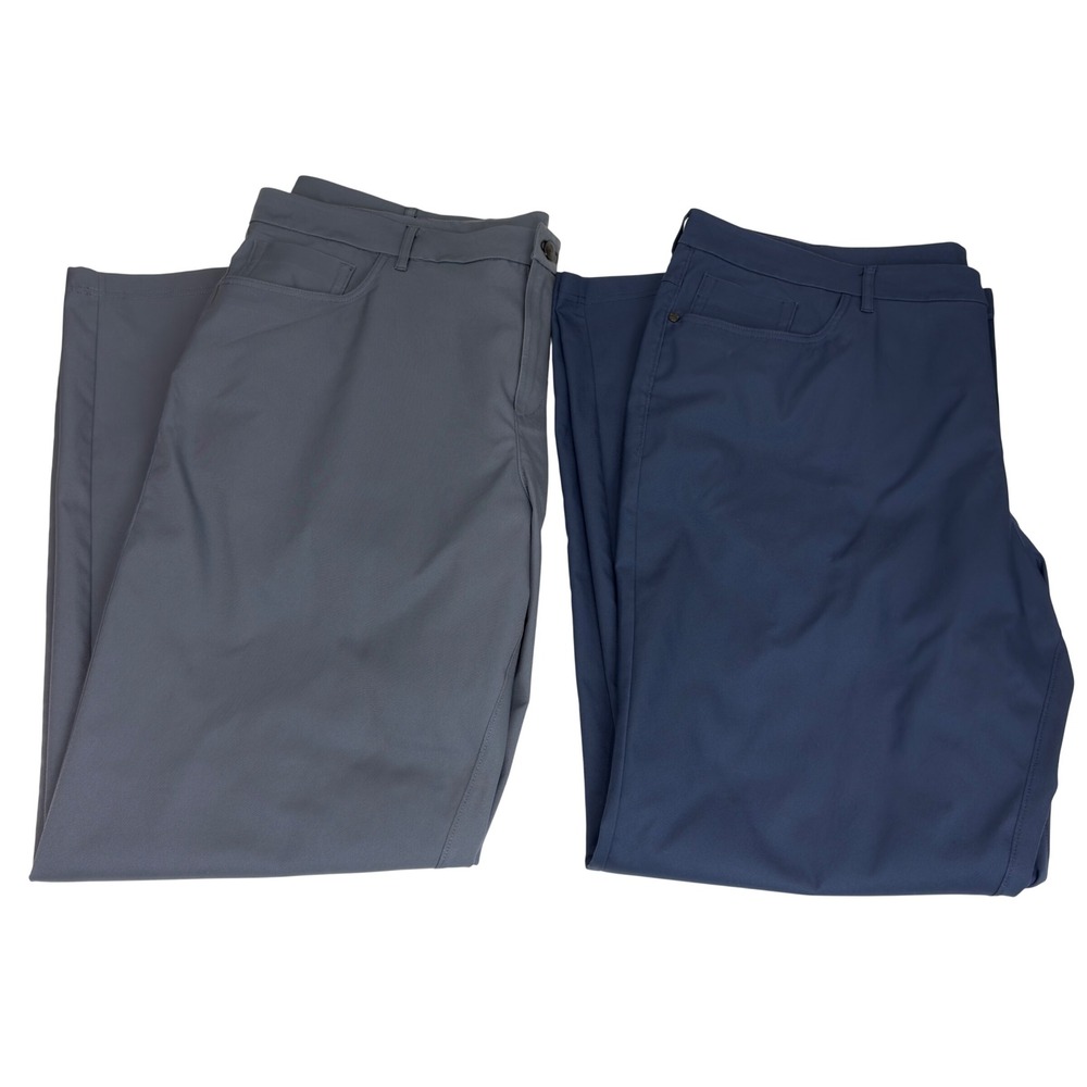 Public Rec Workday Pants Mens Size 42 Navy Gray Lot of 2 Athleisure Golf Casual